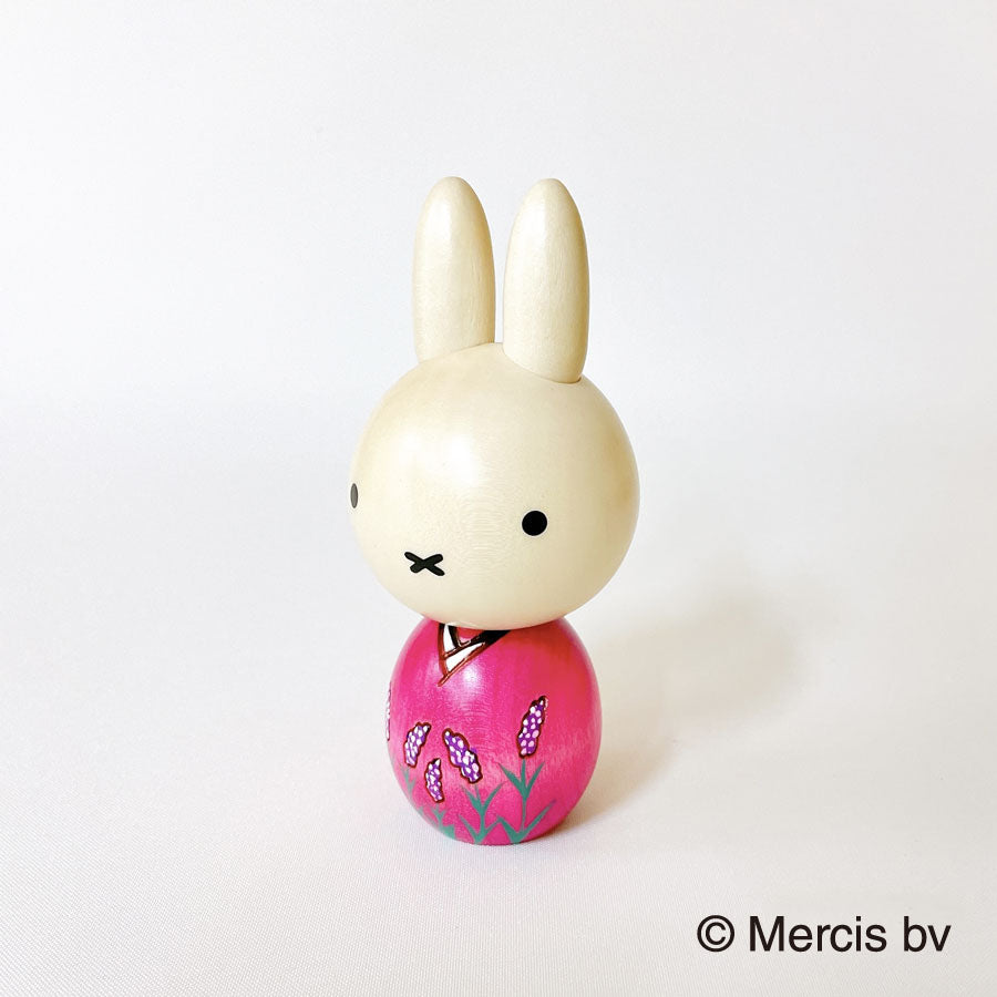 usaburo-kokeshi-miffy-lavender-figurine-lapine-lilas-13-cm image 2