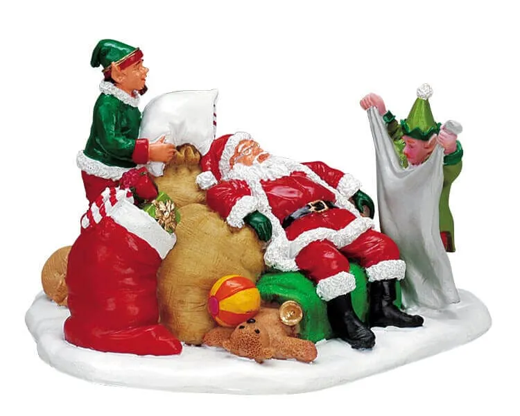 lemax-tuckered-out-santa-figurine-miniature-de-collection image 1