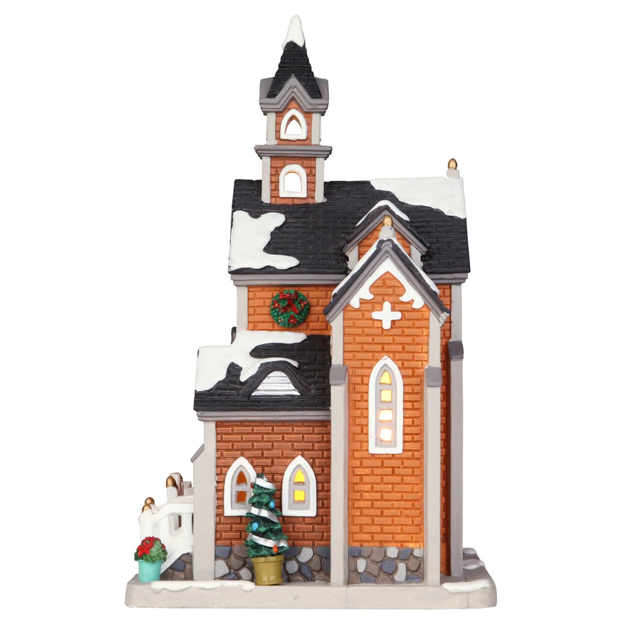 lemax-hyland-valley-church-glise-miniature-village image 2