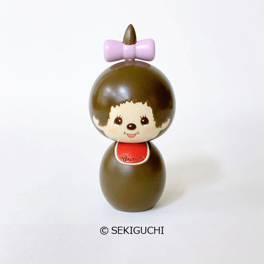 usaburo-kokeshi-monchhichi-monchhichi-chan-figurine-artisanale-12-cm image 1