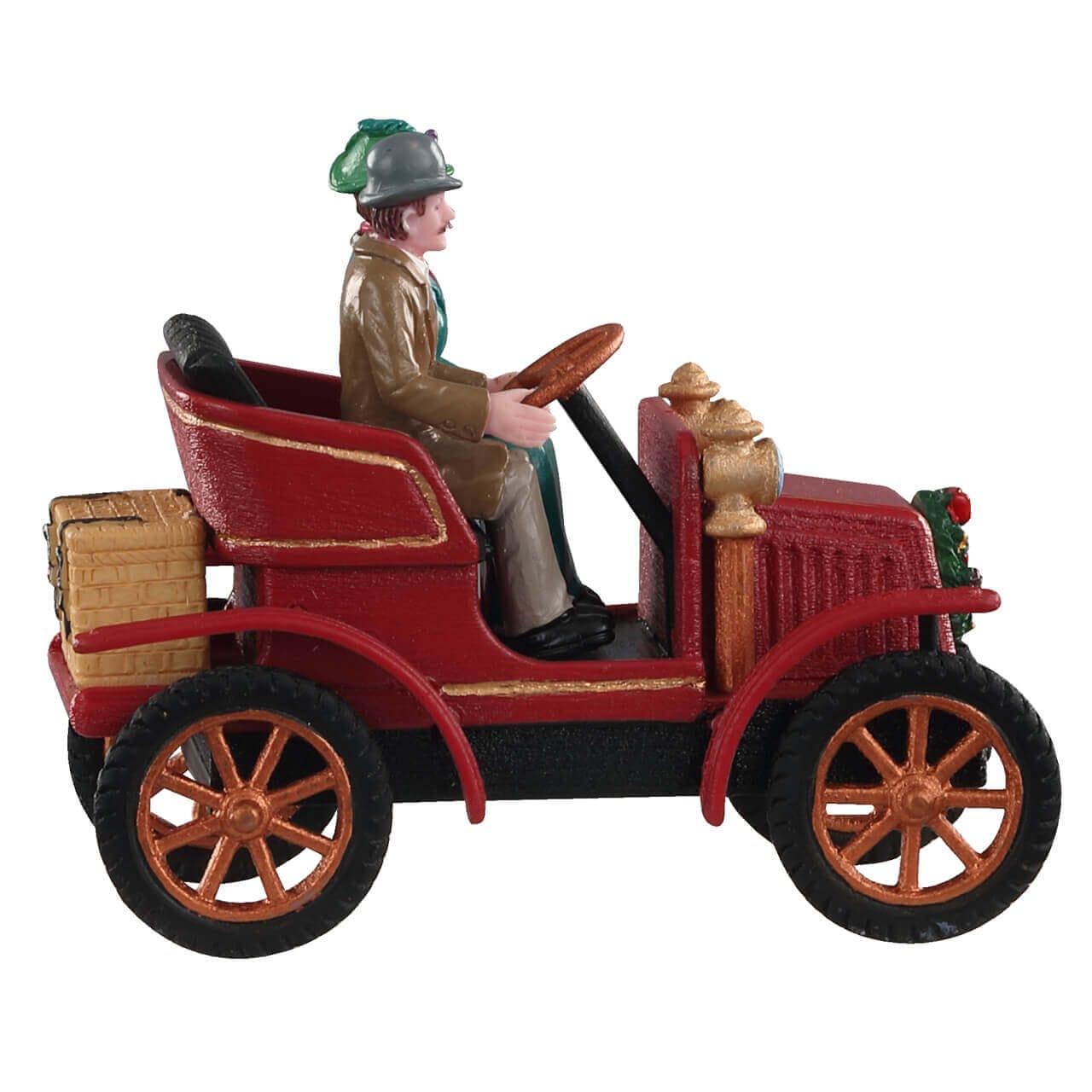 lemax-first-car-in-town-figurine-voiture-vintage-couple-caddington image 2