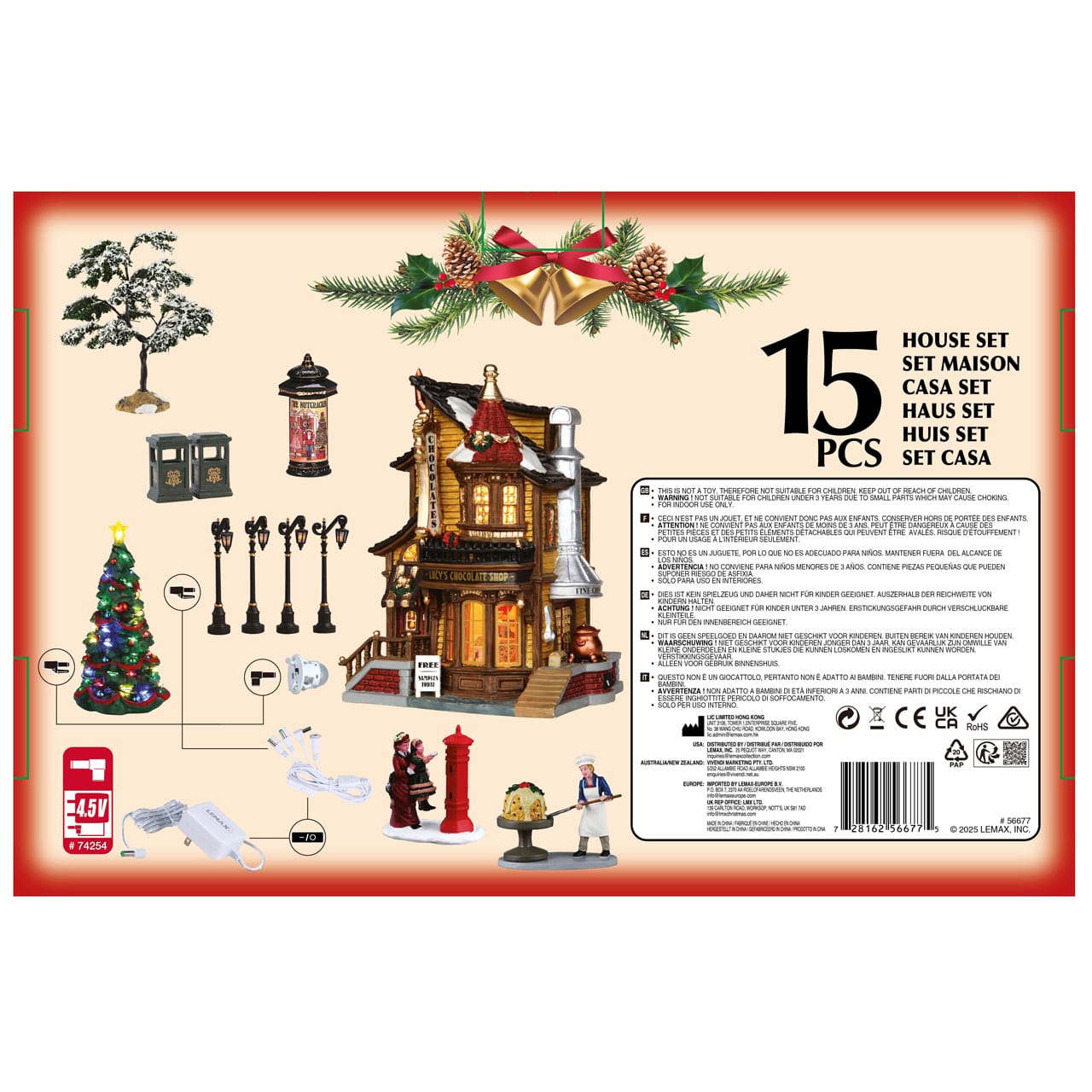 lemax-lucy-s-chocolate-shop-set-caddington-chocolaterie image 3