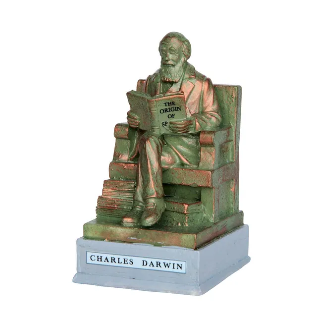 lemax-park-statue-charles-darwin-statue-miniature-de-collection image 1