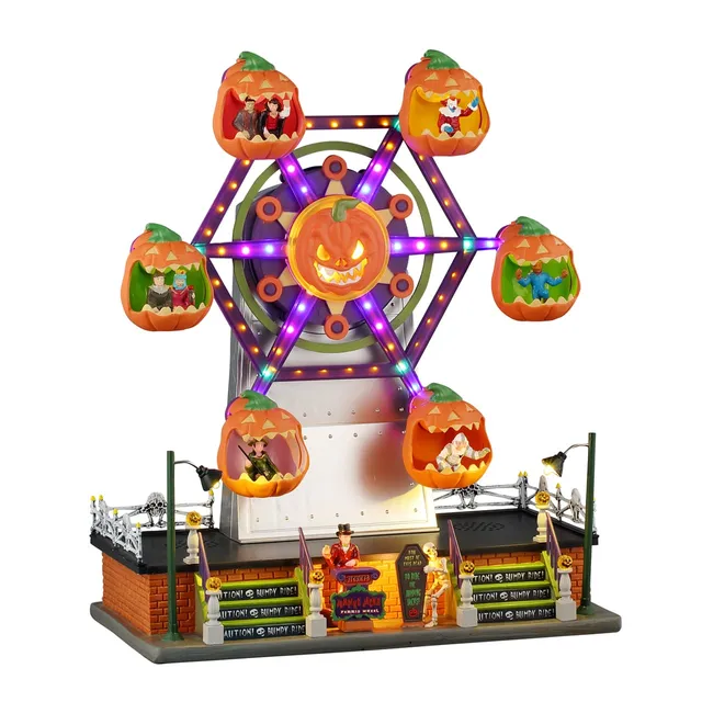 lemax-jumping-jacks-ferris-wheel-grande-roue-halloween-spooky-town image 1