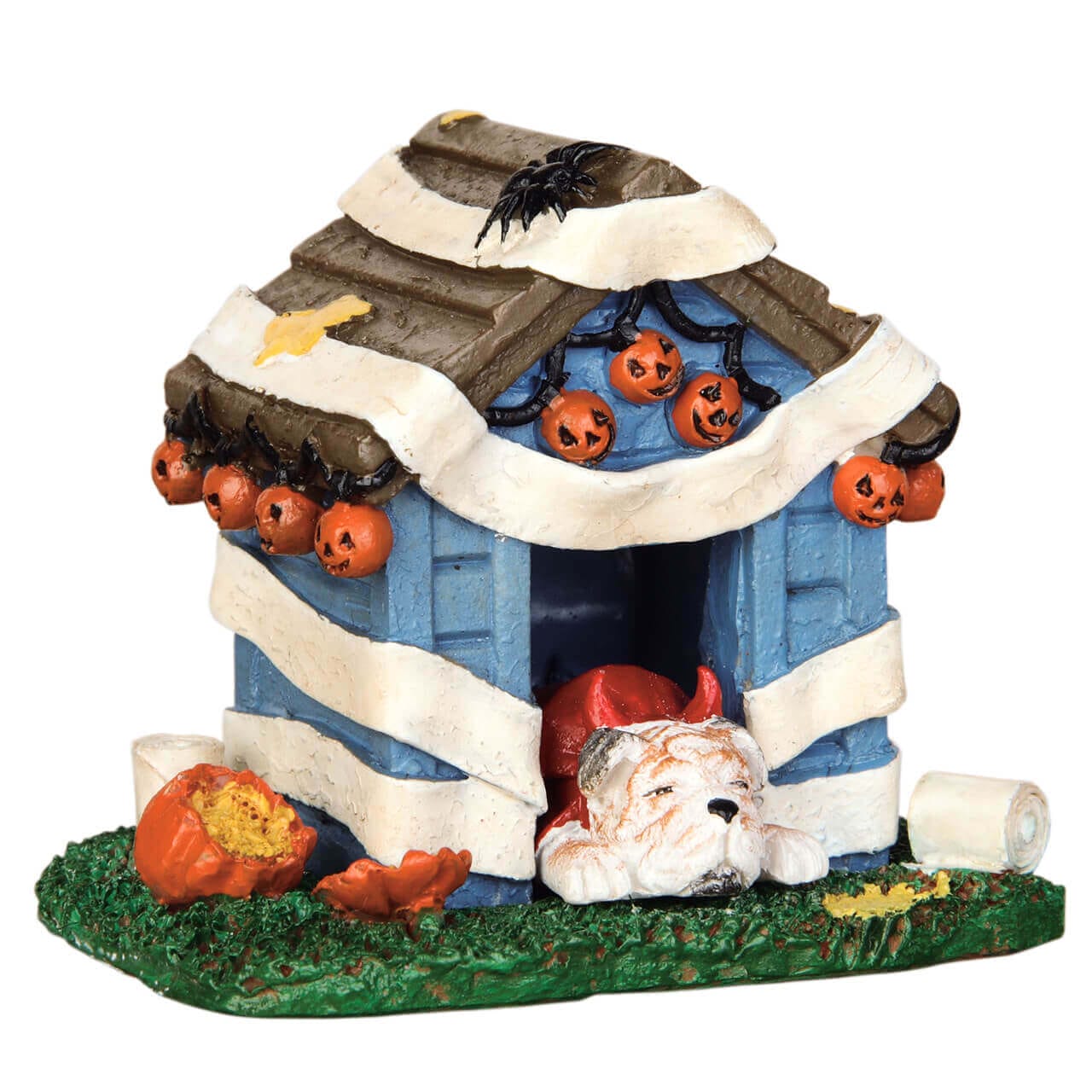 lemax-tricked-out-doghouse-figurine-miniature-de-collection-spooky-town image 1