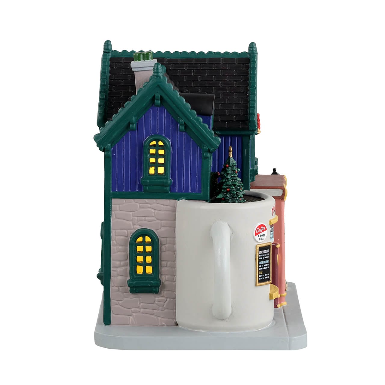 lemax-books-and-brews-caf-caf-miniature-caddington-illumin image 2