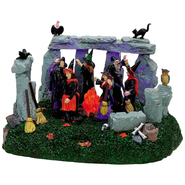 lemax-witches-coven-sc-ne-sorci-res-miniature-anim-e image 1