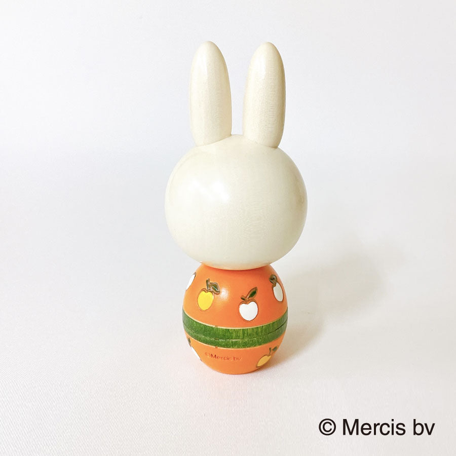 usaburo-kokeshi-miffy-ringo-apple-figurine-yura-koro-130-mm image 3