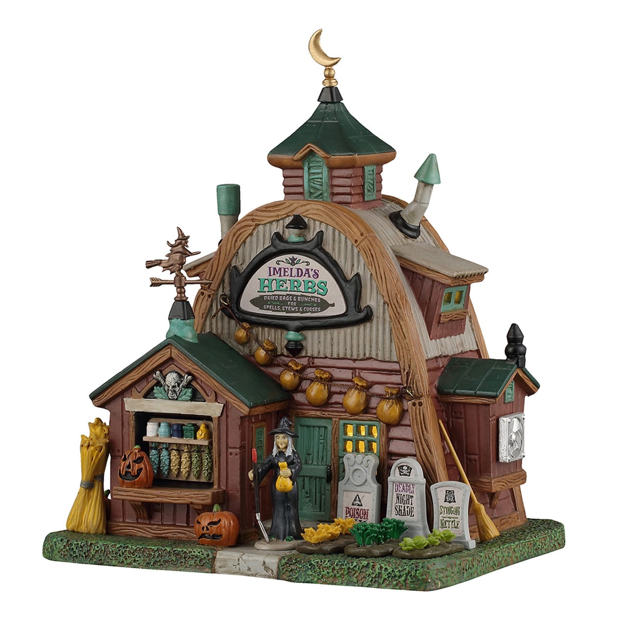 lemax-imelda-s-herbs-boutique-miniature-spooky-town image 4