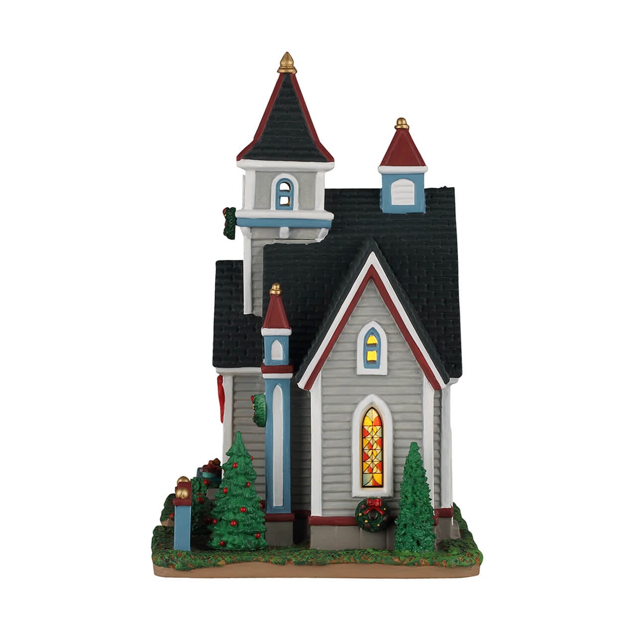 lemax-spruce-valley-church-glise-illumin-e-village-caddington image 3