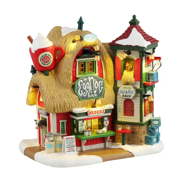lemax-the-eggnog-bar-santa-s-wonderland-chalet-miniature-lait-de-poule image 1