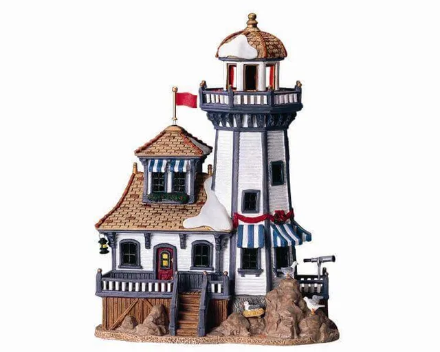 lemax-bird-rock-lighthouse-phare-miniature-lumineux image 1