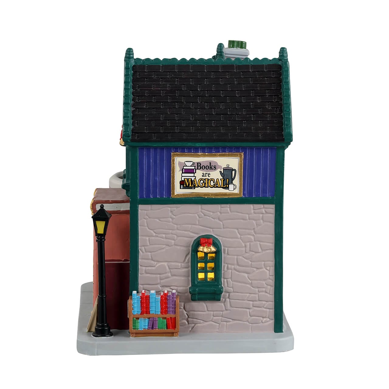 lemax-books-and-brews-caf-caf-miniature-caddington-illumin image 3