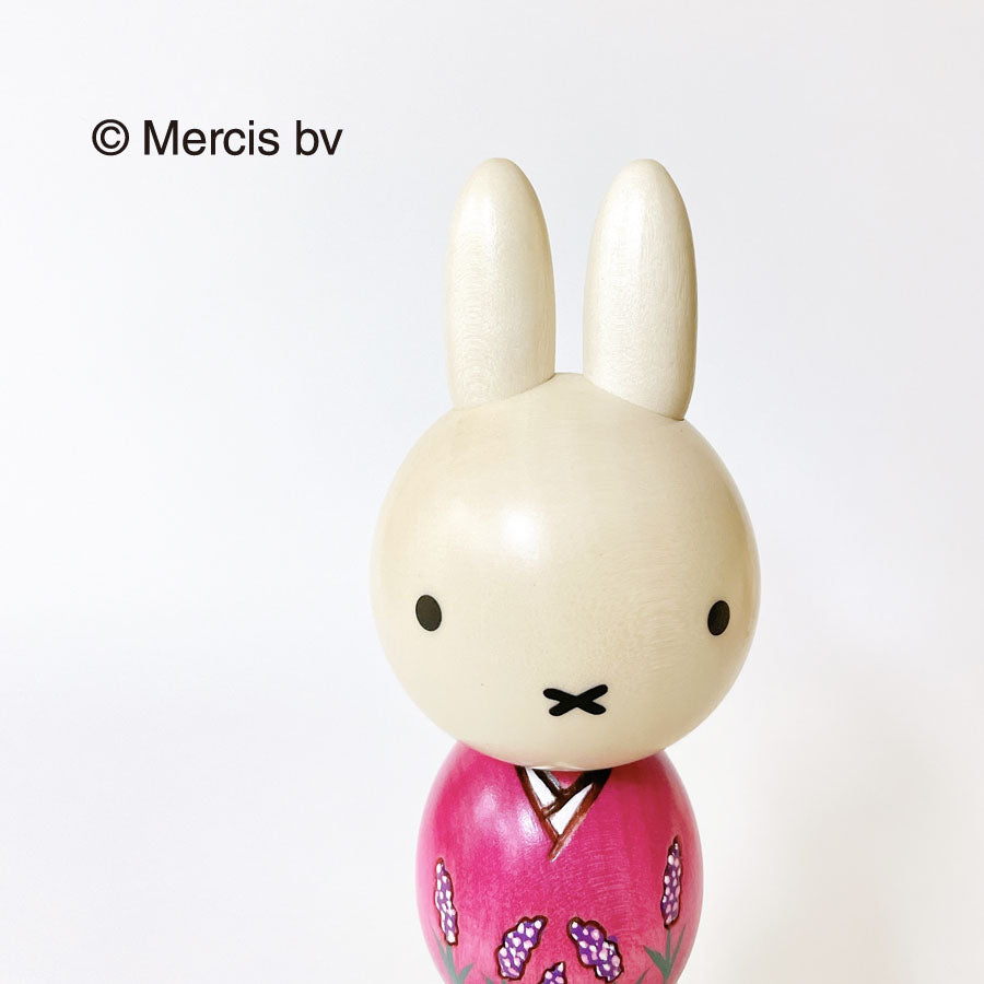 usaburo-kokeshi-miffy-lavender-figurine-lapine-lilas-13-cm image 4
