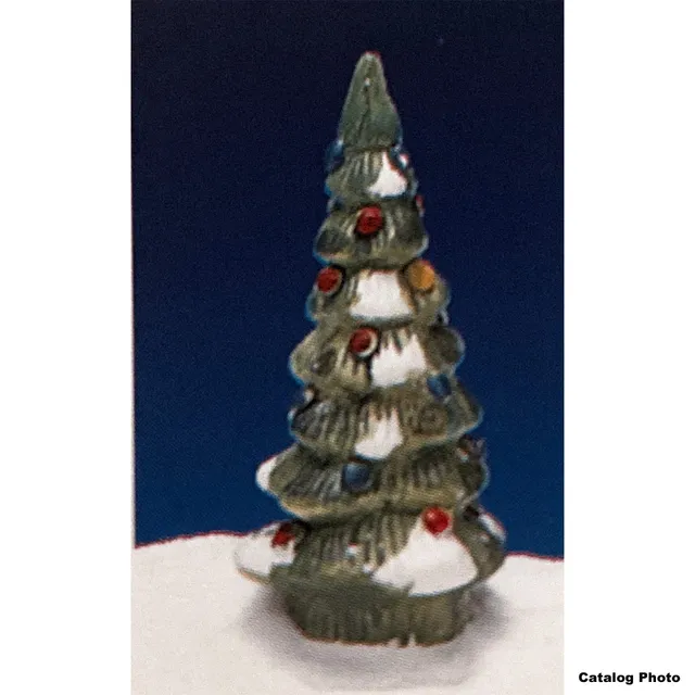 lemax-4-inch-tree-mini-sapin-vert-10-cm-pour-village-de-no-l image 1