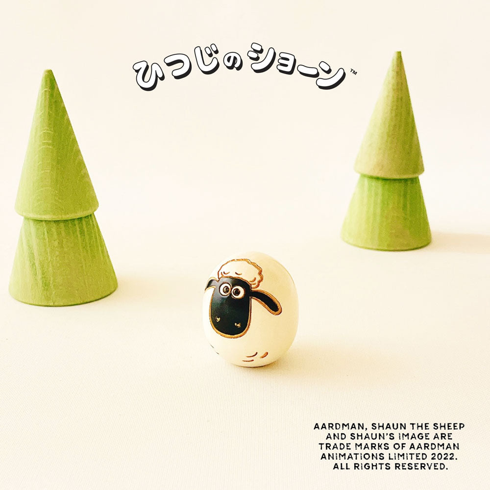 usaburo-kokeshi-shaun-the-sheep-shaun-ss-mini-figurine-artisanale image 2