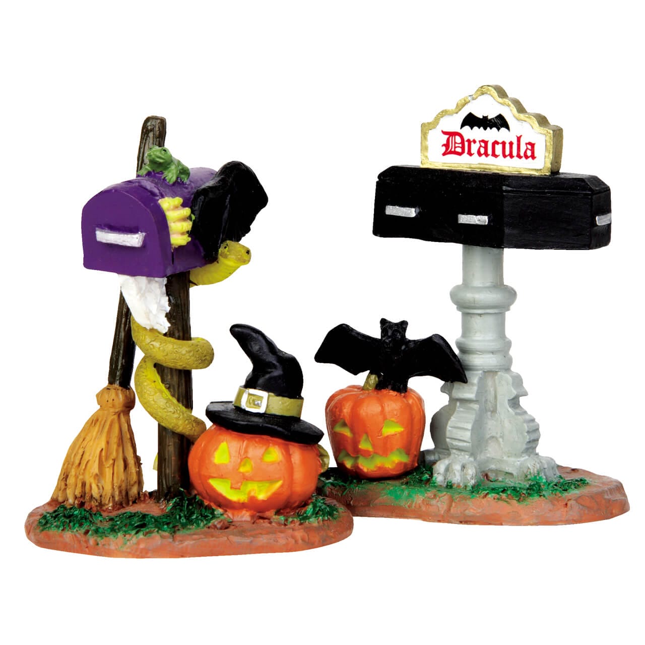 lemax-monster-mailboxes-set-de-2-bo-tes-aux-lettres-spooky-town image 1