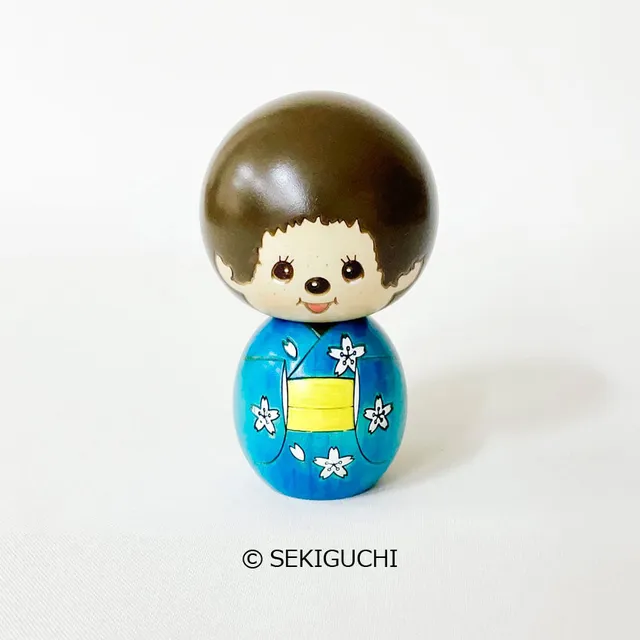 usaburo-kokeshi-monchhichi-monchhichi-kun-kimono-poup-e-kokeshi-9-2-cm image 1