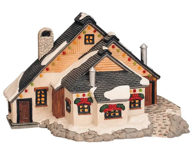 lemax-hilltop-hideaway-maison-miniature-lumineuse image 1