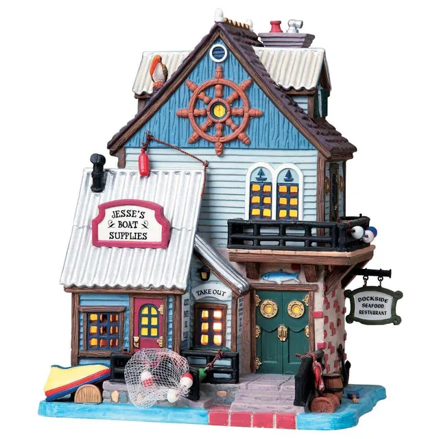 lemax-jesse-s-boat-supplies-restaurant-b-timent-miniature-nautique image 1