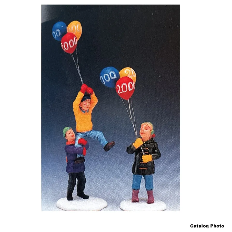 lemax-girl-boys-with-balloons-set-of-2-figurines-ballons image 1