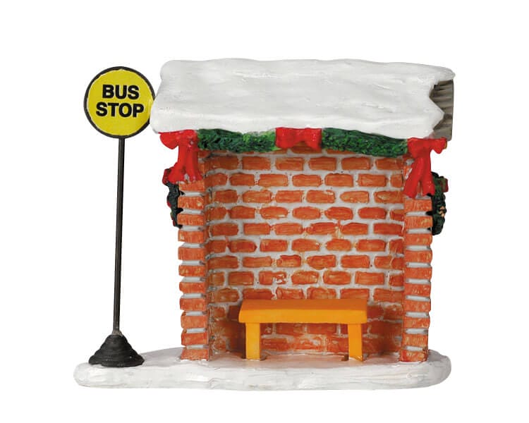 lemax-bus-stop-accessoire-rue-miniature image 1