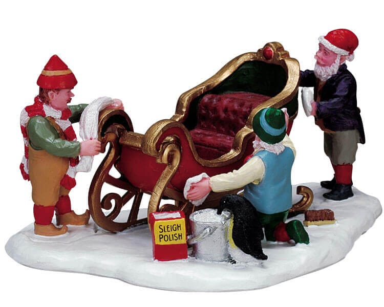 lemax-sleigh-service-station-b-timent-miniature-village-de-no-l image 2