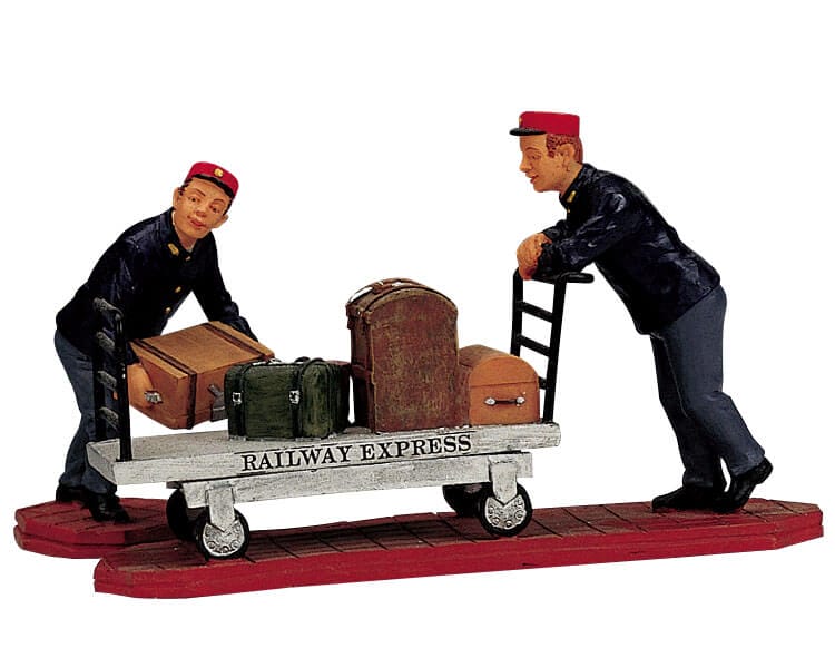 lemax-baggage-handlers-figurine-miniature-de-collection image 2
