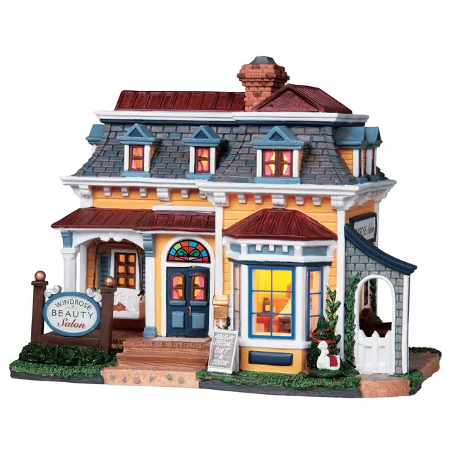 lemax-windrose-beauty-salon-b-timent-miniature-de-village-illumin image 1