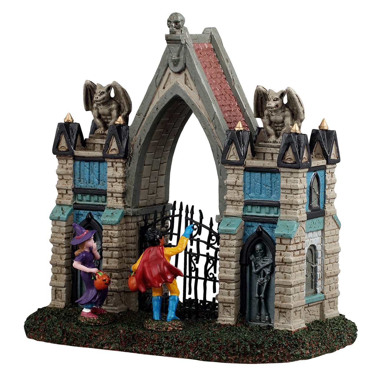 lemax-gargoyle-gate-portail-gargouilles-spooky-town image 1