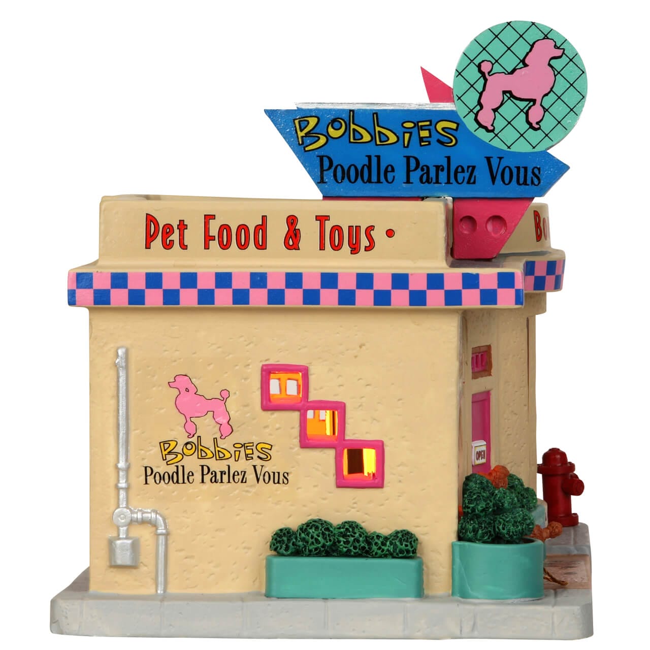 lemax-bobbies-poodle-parlez-vous-figurine-miniature-de-collection image 2