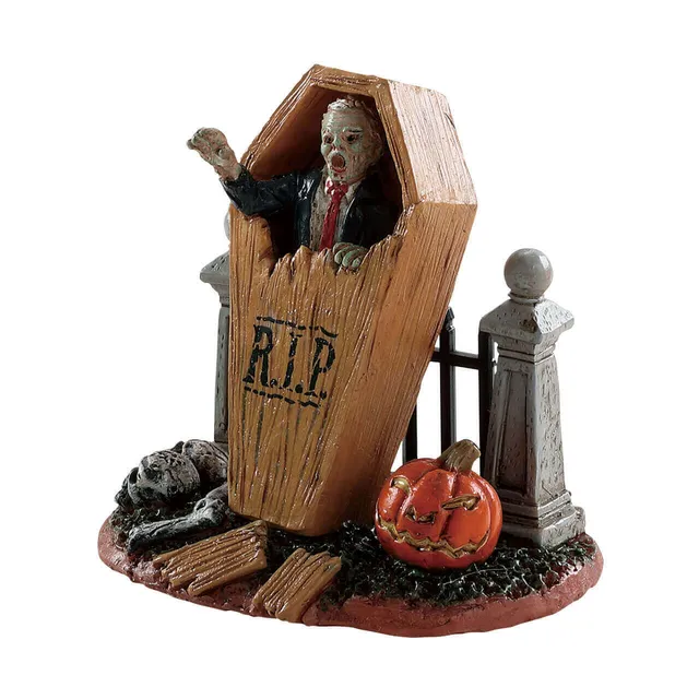 lemax-coffin-break-figurine-spooky-town-halloween image 1