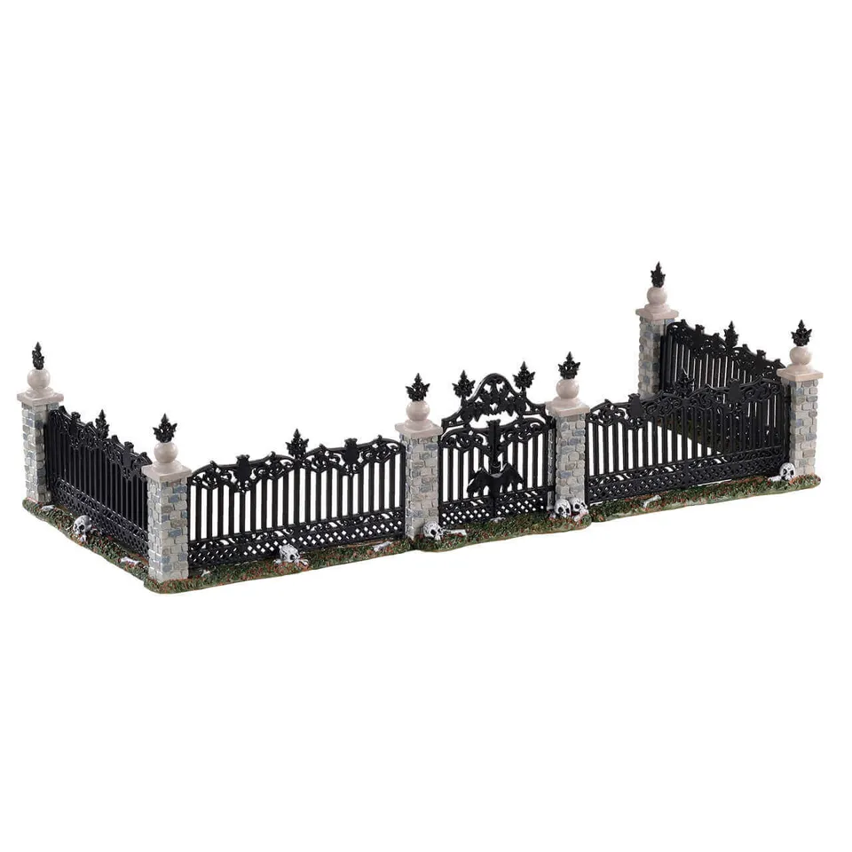 lemax-bat-fence-gate-portail-barri-re-chauve-souris-spooky-town image 1