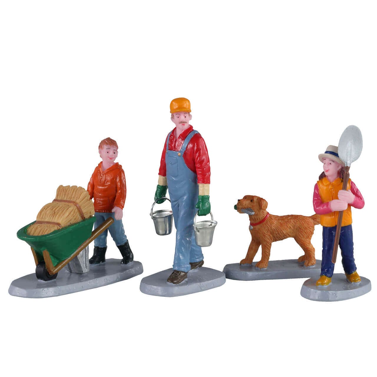 lemax-morning-chores-figurine-miniature-famille-la-ferme image 1