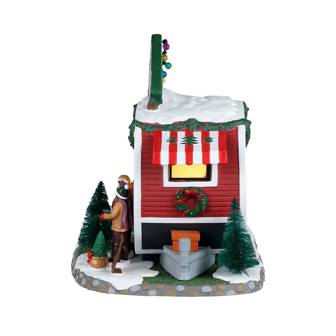 lemax-farm-fresh-christmas-trees-stand-sapins-miniature image 3