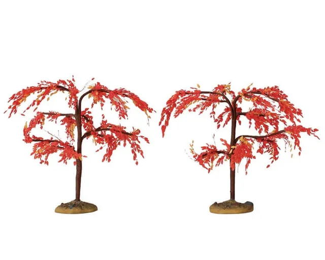 lemax-autumn-mulberry-small-petit-arbre-d-automne-miniature image 1