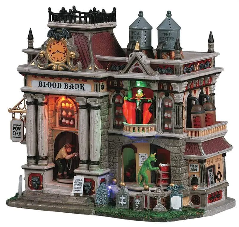 lemax-the-blood-bank-b-timent-anim-spooky-town-vampires image 1