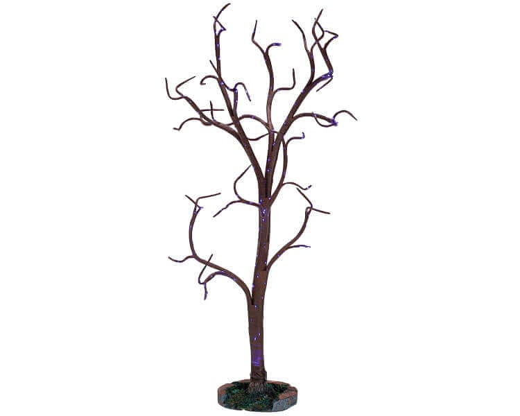 lemax-fibre-optic-tree-large-arbre-miniature-lumineux-spooky-town image 1