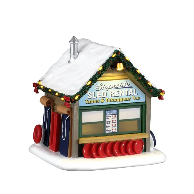 lemax-slopeside-sled-rental-miniature-vail-village-illumin-e image 1