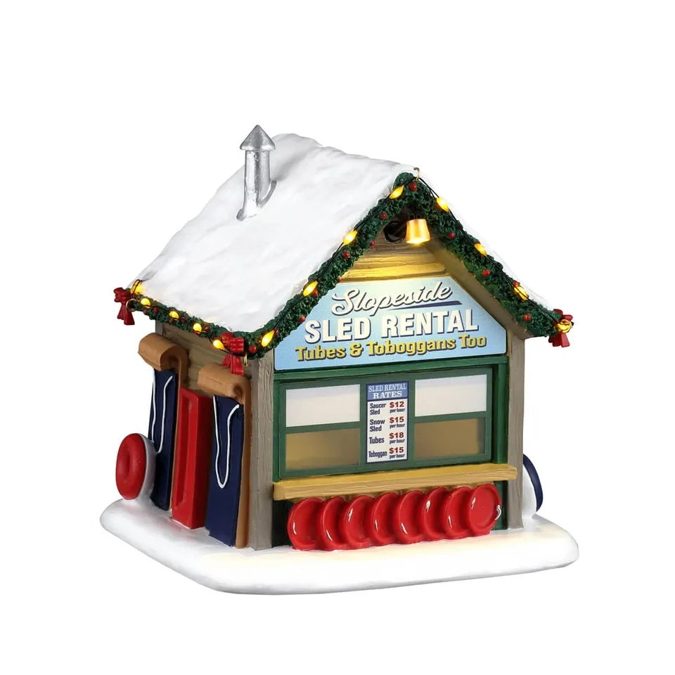 lemax-slopeside-sled-rental-miniature-vail-village-illumin-e image 1