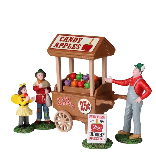 lemax-candy-apple-cart-set-de-5-spooky-town-halloween image 1