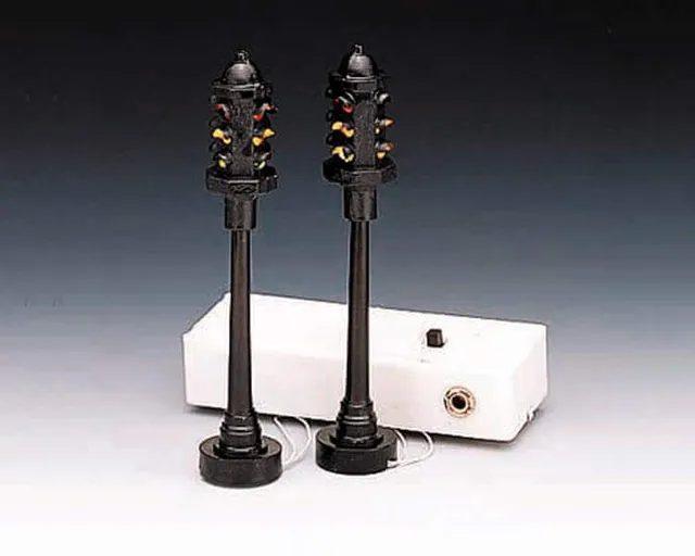 lemax-flashing-stop-light-set-de-2-feux-miniatures image 1