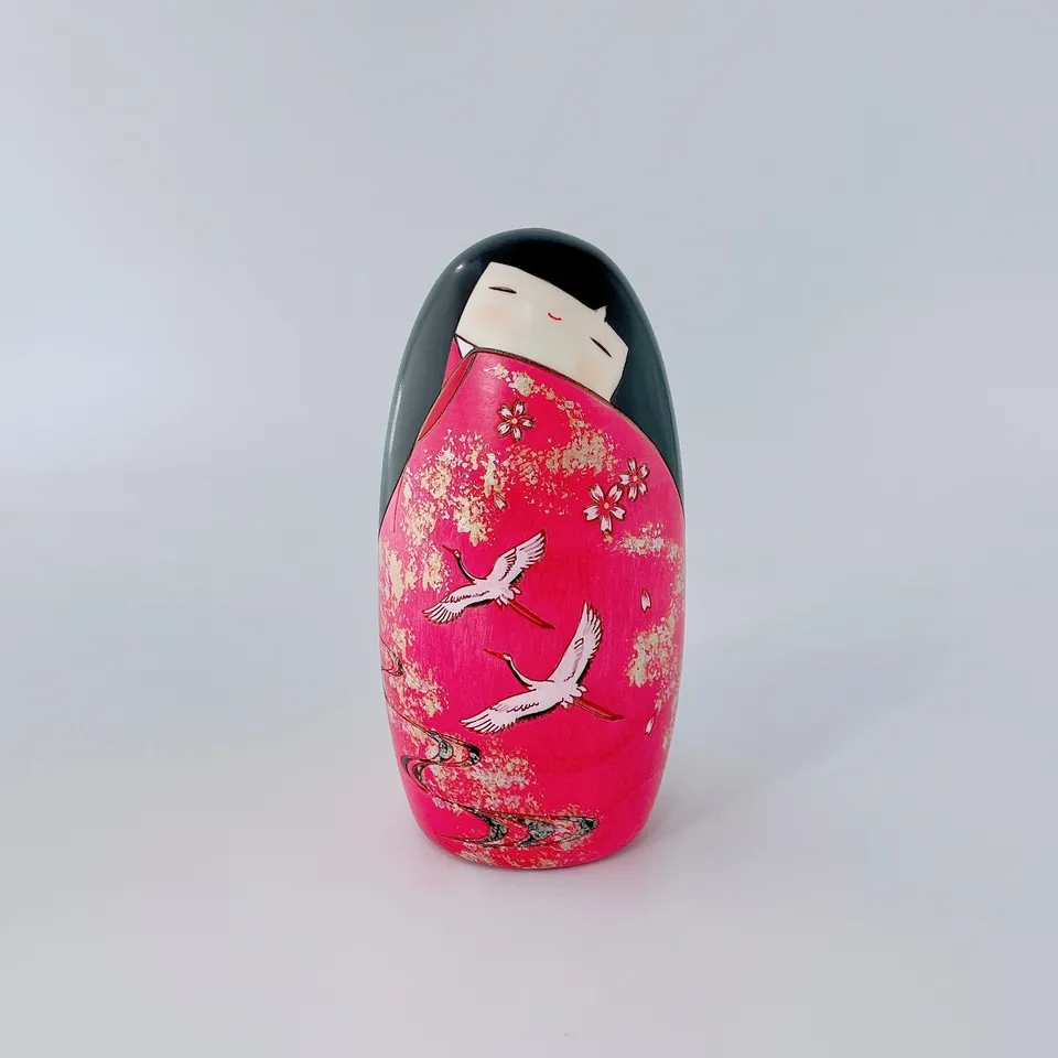 usaburo-kokeshi-hish-flying-kokeshi-sakura-15-5-cm image 1