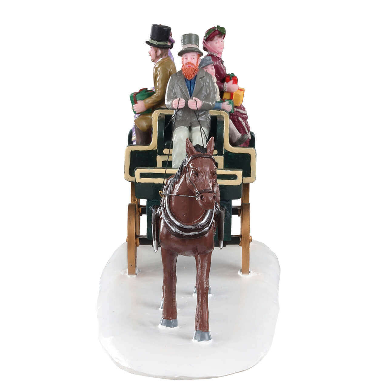 lemax-jaunting-car-figurine-miniature-cal-che-familiale-caddington-village image 2