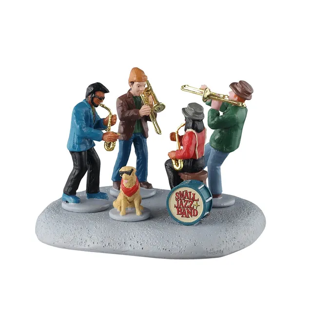 lemax-small-jazz-band-figurine-quartet-jazz-avec-chien-caddington image 1