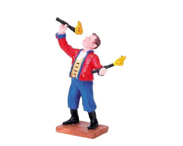 lemax-fire-eater-figurine-miniature-cracheur-de-feu image 1