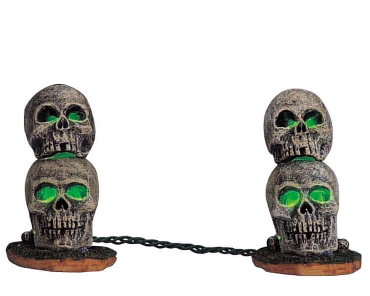 lemax-lighted-skull-cr-ne-lumineux-spooky-town image 1