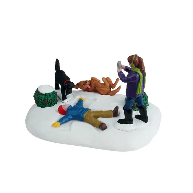 lemax-snow-angel-s-best-friend-figurine-miniature-vail-village image 1
