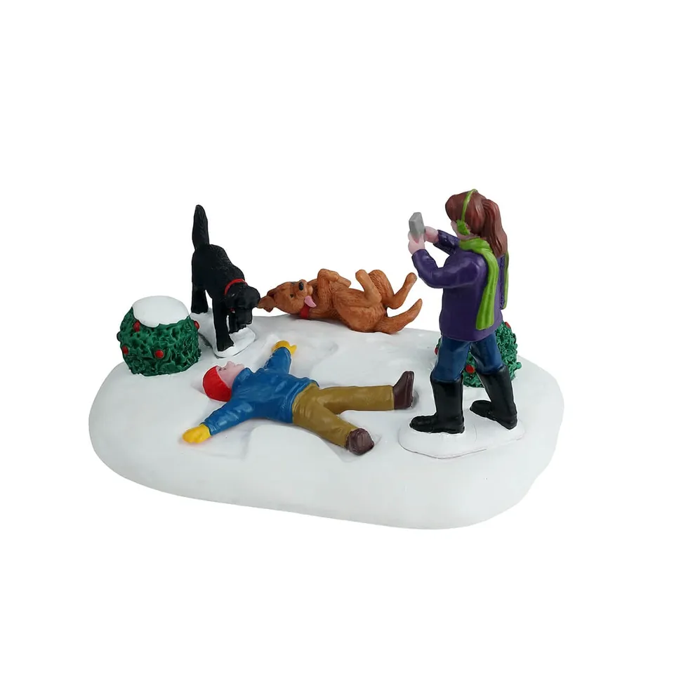 lemax-snow-angel-s-best-friend-figurine-miniature-vail-village image 1