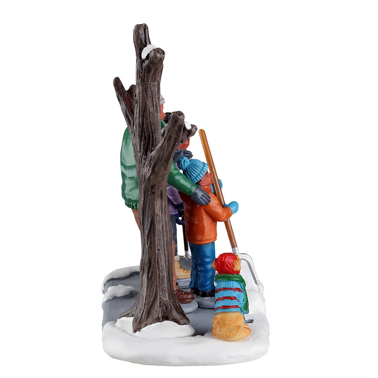 lemax-harvest-crossing-shoveling-the-driveway-figurine-famille-neige image 2